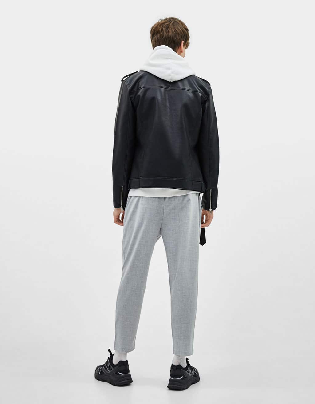 Faux leather biker jacket — изображение 3